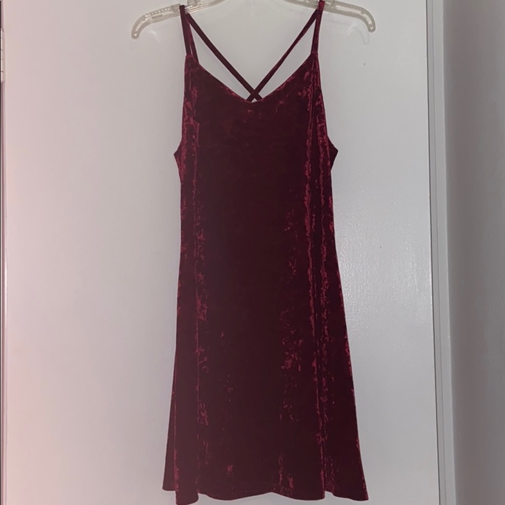 Strappy Burgundy dress